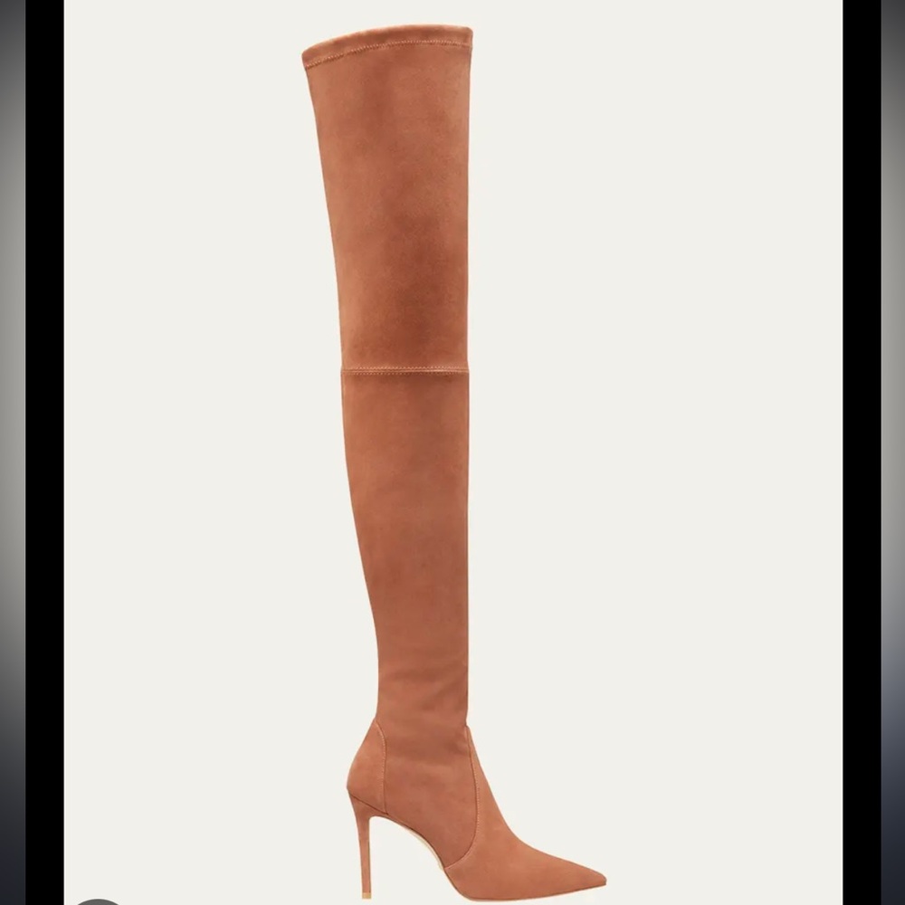 Stuart Weitzman Ultrastuart 100 Cappuccino Over the Knee Boots